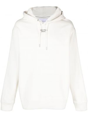 Hoodie Calvin Klein Jeans vit