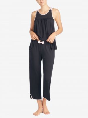 Пижама без рукавов из модала Kate Spade New York черная