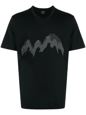 T-shirt con stampa Brioni nero