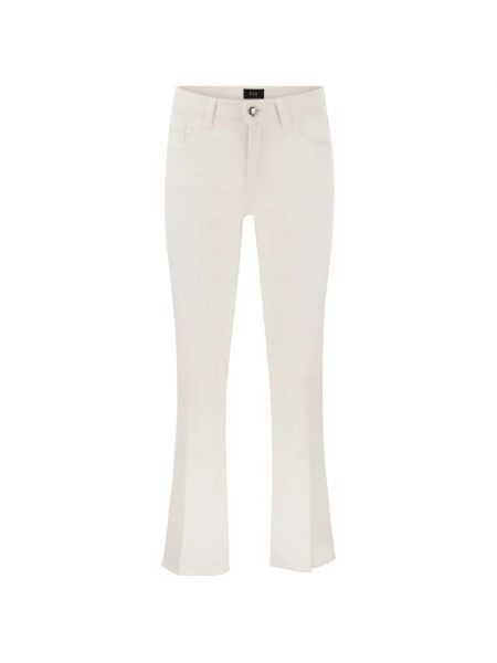 Białe jeansy Fay