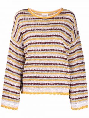 Плетен пуловер See By Chloé жълто