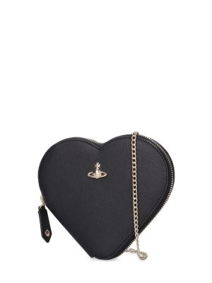 Kožená kabelka z ekologickej kože so srdiečkami Vivienne Westwood
