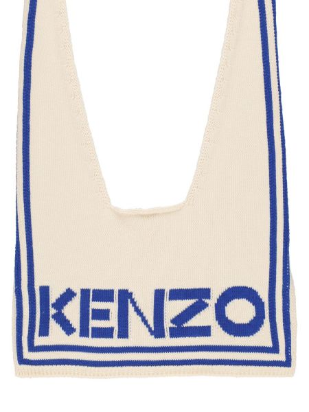 Bavlněná kravata Kenzo Paris bílá