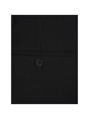 Pantalones chinos de lana slim fit Saint Laurent negro