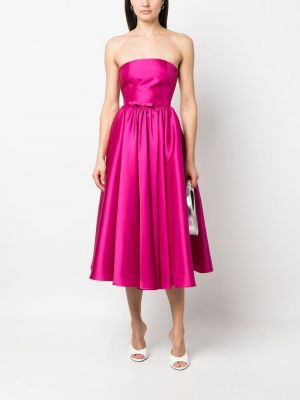 Plisované koktejlové šaty Blanca Vita růžové