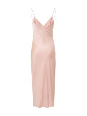 Růžové midi šaty s perlami Gilda & Pearl
