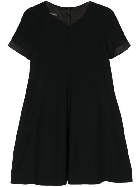 Mini obleka Emporio Armani črna