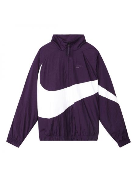 Плетеная куртка с воротником стойка Nike фиолетовая