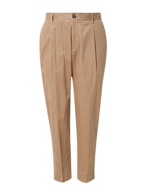 Pantaloni plissettati Scotch & Soda marrone