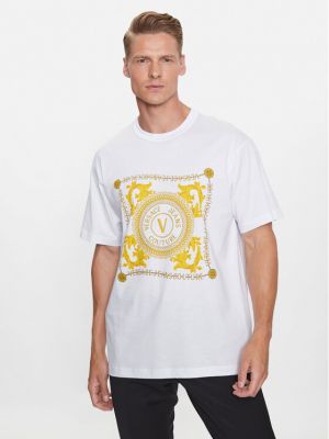 Tricou Versace Jeans Couture alb