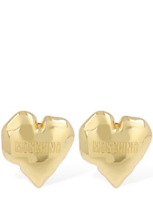 Náušnice se srdcovým vzorem Moschino zlaté