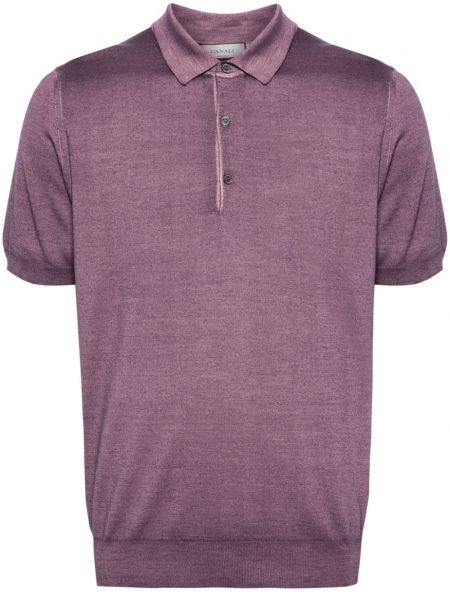 Polo marškinėliai Canali violetinė