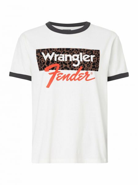 Koszulka z nadrukiem Wrangler czarna