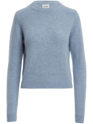 Sweter z kaszmiru Khaite niebieski