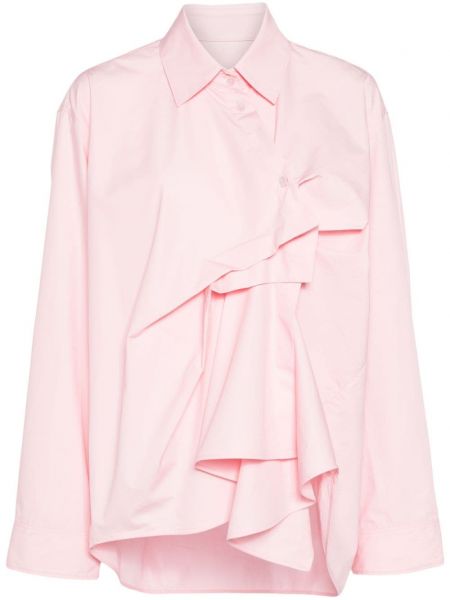 Памучна блуза Jnby розово