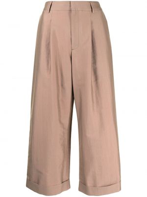 Pantalones culotte de cintura alta Ps Paul Smith marrón