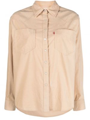 Camicia di cotone Levi's beige