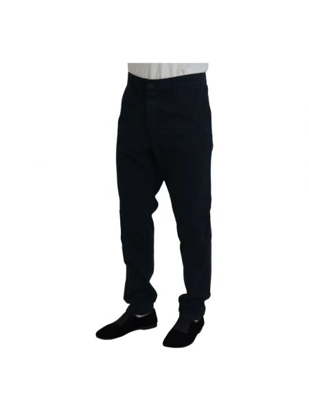 Pantalones chinos de algodón Dolce & Gabbana azul