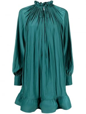 Šaty s volánmi Lanvin zelená