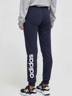 Pantaloni sport din bumbac Adidas Sportswear alb