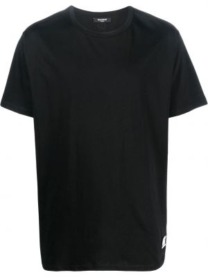 T-shirt con scollo tondo Balmain nero