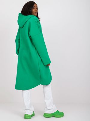Cipzáras melegítő felső Fashionhunters zöld