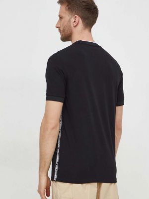 Tričko s aplikacemi Karl Lagerfeld černé