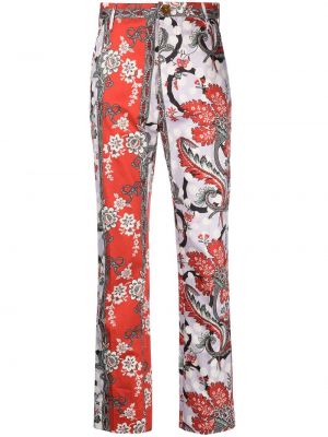 Ravne hlače Vivienne Westwood rdeča