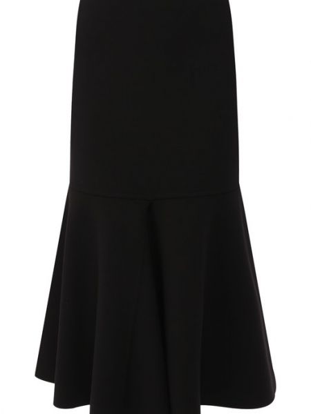 Черная шерстяная юбка Giorgio Armani