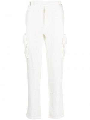 Pantaloni cargo Mouty bianco
