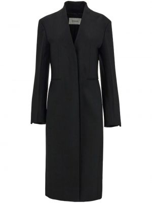 Vlnený kabát Ferragamo čierna