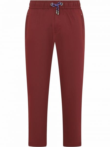 Pantalones de chándal con flecos Dolce & Gabbana rojo