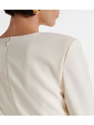 Midi haljina Roland Mouret bijela