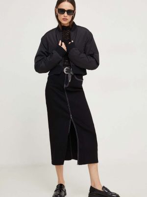Džínová sukně Answear Lab Černé