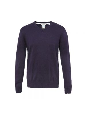 Sweatshirt mit v-ausschnitt Schott Nyc blau