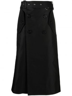 Bavlněné sukně Sacai černé
