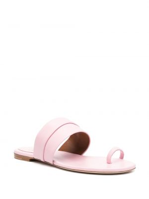 Leder sandale ohne absatz Malone Souliers pink