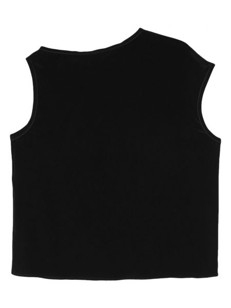 Jedwabna bluzka asymetryczna Alysi czarna