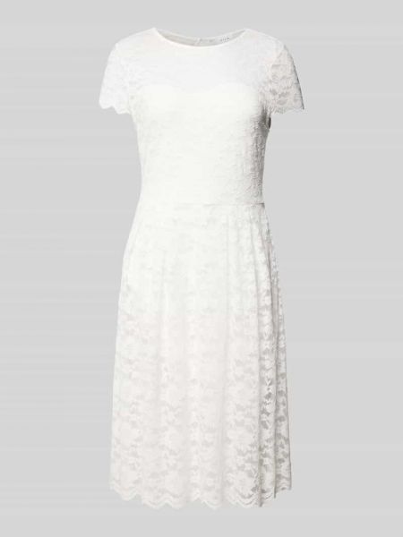 Sukienka midi koronkowy Vila biały