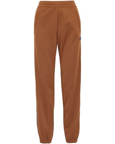 Трикотажні брюки в смужку Acne Studios, коричневі