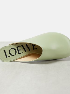Dabīgās ādas mūļi Loewe zaļš