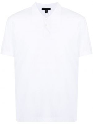 Поло тениска от джърси James Perse бяло