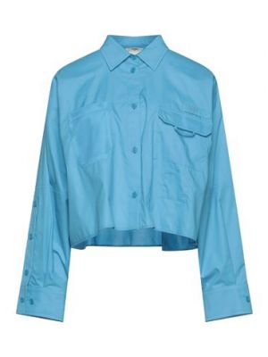 Camicia di cotone in viscosa Fendi blu