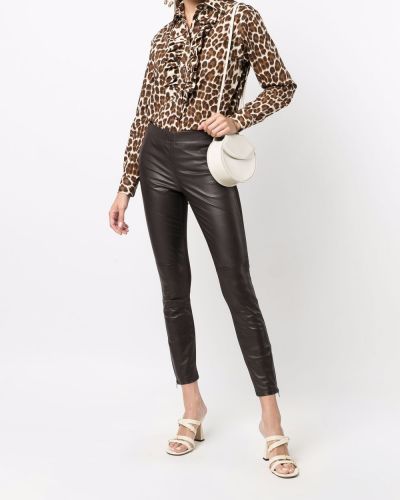 Camisa con estampado leopardo P.a.r.o.s.h. marrón