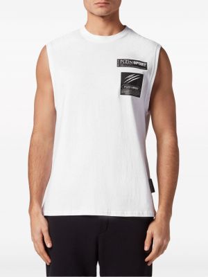 Kokvilnas krekls ar apdruku Plein Sport balts