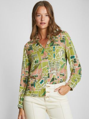 Женская рубашка с длинным рукавом Versailles Map Trucco зеленый
