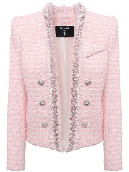 Пиджак Balmain розовый