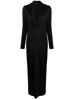 Midi šaty Versace černé
