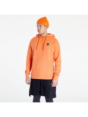 Fleece φούτερ με κουκούλα με φερμουάρ Under Armour πορτοκαλί