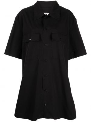 Chemise avec manches courtes Lemaire noir